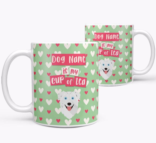 Personalised {breedFullName} '{dogsName} is my Cup of Tea' Mug